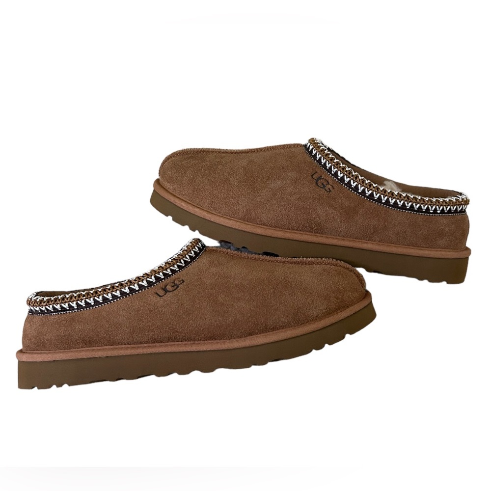 UGG TASMAN Suede & Sheepskin Slippers CHESTNUT Size 11 Men’s NEW WITHOUT BOX